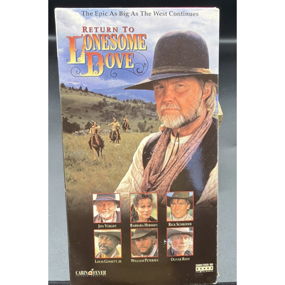 Return to Lonesome Dove VHS 4 Tape Set